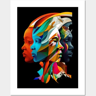 Diversity-faces Posters and Art